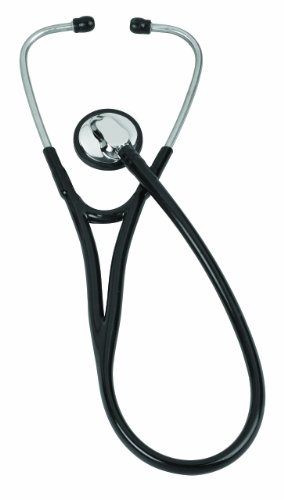 Veridian 05-10001 Pinnacle Series Low Profile Cardiology Stethoscope, Black
