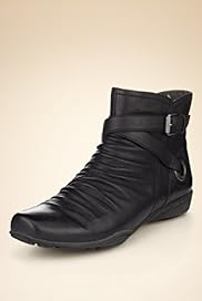 Footglove Original Leather Ruched Ankle High Boots