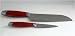 KitchenAid 7" Red Santoku and 3 1/2" Red Paring Knife Set