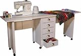 White Venture Horizon Dual Desk Mobile Work Center