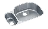 Elkay ELUH3221L Harmony Lustertone Undermount Sink, Stainless Steel
