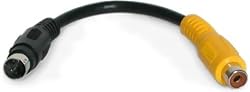 RCA S-Video to Composite RCA Video Converter Adapter Cable Wire