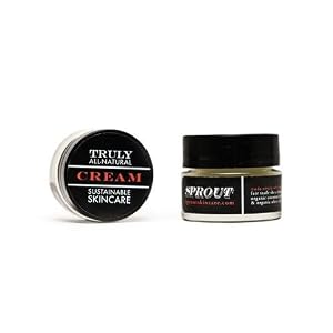Vegan Vegetarian Skin Care Moisturizing Cream by Sprout - Mini Travel Size - All Natural Skincare - Organic Ingredients