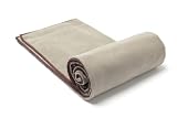 100% Microfiber Sport + Bath Towel by YogaRat. Ultra-absorbent and fast drying, this super-thin towel also packs tight. Dimensions: 28 “x 50″