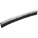 Magnolia Brush 4618 18-Inch Black Rubber Curved Squeegee with Steel Bracket Handle