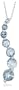 10k White Gold March Birthstone Aquamarine Journey Pendant, 18"
