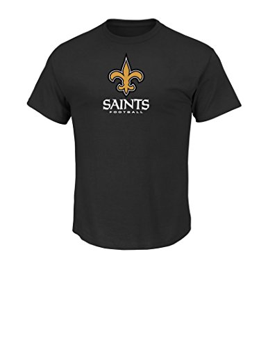 NFL New Orleans Saints Men's UP4 Tee, Black, Large