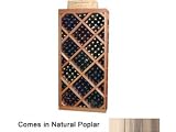 Wine Cellar Innovations Designer Series Collection Natural Poplar Diamond Bin with Face Trim 72x34x12-in.