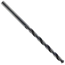 Precision Twist R18 High Speed Steel Jobber Drill Bit, Black Oxide Finish, Round Shank, Spiral Flute, 118 Degree Point Angle