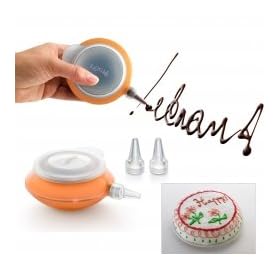 Lékué, Penna per decoro Decopen, colore: Arancione