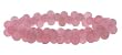 Peanut Style Crystal Bracelet - Rose Quartz
