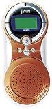JWin JXM20ORG PLL Digital Tuning AM/FM Pocket Radio and Alarm Clock with Built-In Hi-Fi Speakers - Orange