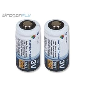 Two 3 Volt Lithium Batteries For Your Mach RC Airship by Draganfly Innovations Inc