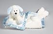 Douglas Blue and White My Banky Baby Lovie Cuddle Blanket