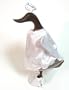 Wood Duck - Medium Angel Lawn Ornament - Set of 2 (Brown/White) (10"H x 4.5"W x 6"D)