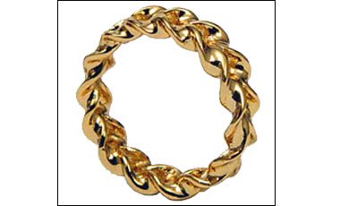 Gold Optical Illusion Ring - The Magic Ring That Shrinks and Grows