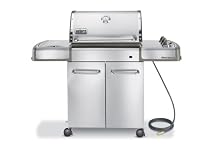 Weber 3880001 Genesis S-320 Natural Gas Grill, Stainless Steel
