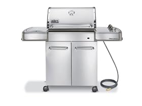 Weber 3880001 Genesis S-320 Natural Gas Grill, Stainless Steel