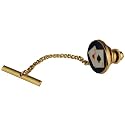 Hard Gold plated Poker tie tack