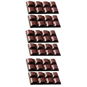 Buy Fat Daddio's Rounded Square Bar Polycarbonate Candy Mold, 6-Bars Per Tray now!