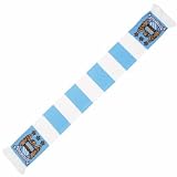 Manchester City FC Official Crest Retro Bar Scarf