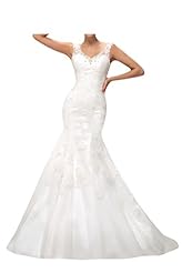 Modest Satin Natural   Waistline Spaghetti Strap Crystal Crystals Lace Mermaid  Dress