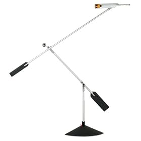 Halley Adjustable LED Silver Finish Desk Lamp