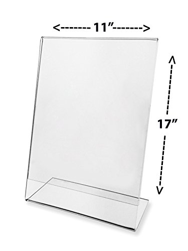 Marketing Holders Lot of 1 - Tilt Back 11" X 17" Sign Holders