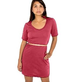 Fine Jersey Short Sleeve Crew Neck T-Shirt Dress