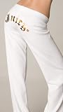 Juicy Couture - Juicy Couture White Gold Foil Fashion Pant