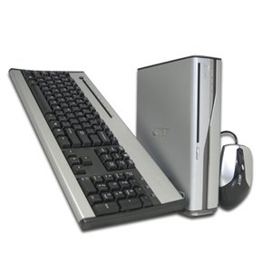 Acer Aspire L100 AMD Desktop Mini PC - AMD Athlon 64 X2 3800+ 2.0GHz, 1GB DDR2, 250GB SATA, Dual Layer DVDÂ±RW, Flash Card Reader, Gigabit & Wireless LAN, Windows Vista Home Premium, Mini