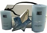 Womens designers Perfume by Thierry Mugler, ( ANGEL GIFT SET ( EAU DE PARFUM SPRAY 0.85 oz & CELESTIAL BODY LOTION 3.5 oz + CELESTIAL SHOWERS 0.83 oz) ) + On Sale ) - @Up To 55% Off
