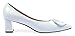 Sfnld Women's Retro Pointed Toe Metal Buckle Slip Ons Block Heel Pumps Shoes