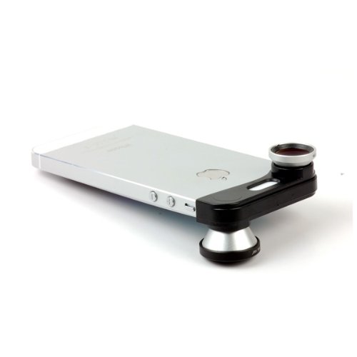 VicTsing 180 degree Fisheye Lens Super Telephoto Angle Micro Lens photo Kit for iPhone 5G 5
