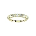 14K Yellow/White Gold 3/4 ct. ''Created Moissanite" Anniversary Ring