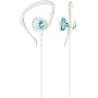 Skullcandy Chops Hanger Earbuds (White and Turquoise)