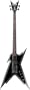 Dean Dimebag Razorback Bass with Case - Two Tone Silver Blast Bass