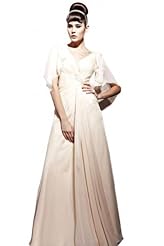 Cocktail Wrap Beaded Satin Homecoming Dress/Pageant Dress/Prom Dress/Party Dress/Wedding Dress 