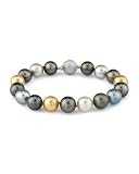 9-10mm Tahitian & Golden South Sea Pearl Bracelet