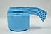 Tupperware Measuring Cup Set Salt Water Taffy Light Blue Food Prep