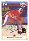 Antone Williamson, El Paso Diablos - Brewers Affiliate Autographed Card