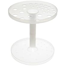 Bel-Art Scienceware 189550000 Polypropylene Pipette Support Stand, 7" Diameter x 7" Height, 28 Places Pipette