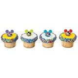 Disney Mickey and Minnie Cupcake Topper Rings - 12ct