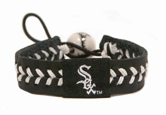 Chicago White Sox Team Color Baseball Bracelet