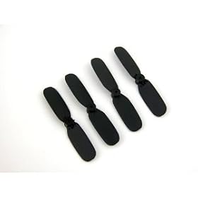 Set of Four Replacement Tail Props (Qty 4) for Syma S107 (S105) Mini Indoor Co-Axial Metal Body Frame & Built-in Gyroscope RC Remote Controlled Helicopter