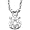 Stunning! 14K 1CT 6.5MM Moissanite Pendant-necklace