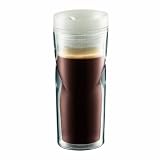 Bodum Anywhere Thermal Travel Mug Spill-Proof 360 Degree Sipping Off White Lid, 0.45 l, 16-Ounce