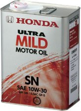 ホンダ純正オイル　ウルトラMILD（マイルド）　SN、GF-5　10W-30　4L缶