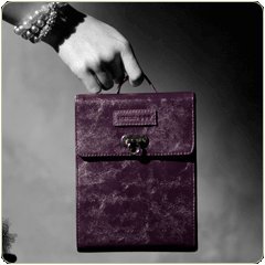 Namaste Eggplant Purple Circular Knitting Needles Tote Case