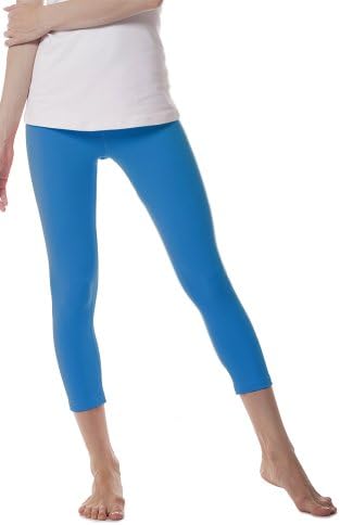 Easyoga Women's La-Veda Momentum Capris Medium Light Royal Blue